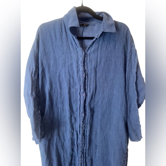 Massimo Dutti linen Shirt Dress Small - Picture 8 of 15